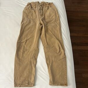 Bohme Khaki color size small paper bag jeans
